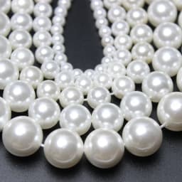 Natural White A+ Shell Pearl Loose Round Spacer Beads For Jewelry Making DIY Bracelet Necklace Accessories 15'' 6/8/10/12mm