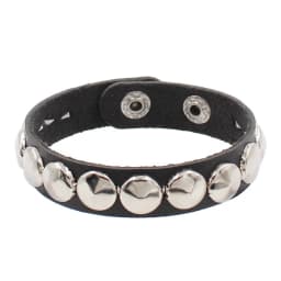 Fashion Punk Rivet Chain Bracelet Spike Leather Rock Style Metal Bracelet Wristbands Unisex Leather Bracelet