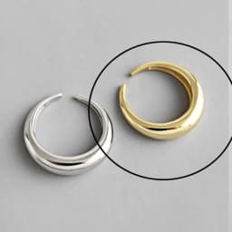925 Sterling Silver Rings For Women Hollow Out Gold Color Temperament Personality Fashion Female Trendy Resizable Opening Rings