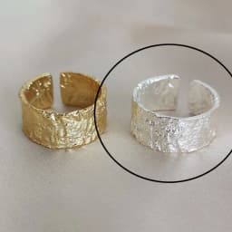 925 Sterling Silver Rings For Women Hollow Out Gold Color Temperament Personality Fashion Female Trendy Resizable Opening Rings