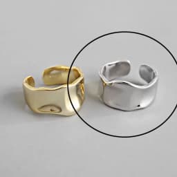925 Sterling Silver Rings For Women Hollow Out Gold Color Temperament Personality Fashion Female Trendy Resizable Opening Rings