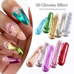 1pc 19Colors Nail Glitter Mirror Powder Chrome Solid Dust Pigment Metallic Effect Nail Art UV Gel Polish Decoration Accessories