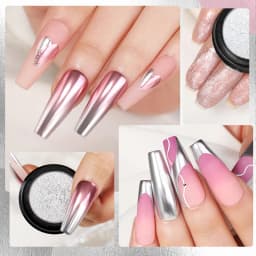 1pc 19Colors Nail Glitter Mirror Powder Chrome Solid Dust Pigment Metallic Effect Nail Art UV Gel Polish Decoration Accessories