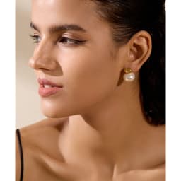 Yhpup 316 Stainless Steel Imitation Pearl Beads No Scratches Stud Earrings Daily Chic Fashion Japan Simple Ear Jewelry for Women