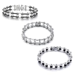 Stainless Steel Biker Chain Bracelet Mens Bracelet Link Chain Motorcycle Bicycle Style Bracelets Fashion Punk Bangles Jewelry