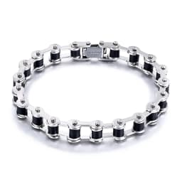 Stainless Steel Biker Chain Bracelet Mens Bracelet Link Chain Motorcycle Bicycle Style Bracelets Fashion Punk Bangles Jewelry