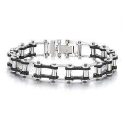 Stainless Steel Biker Chain Bracelet Mens Bracelet Link Chain Motorcycle Bicycle Style Bracelets Fashion Punk Bangles Jewelry