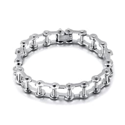 Stainless Steel Biker Chain Bracelet Mens Bracelet Link Chain Motorcycle Bicycle Style Bracelets Fashion Punk Bangles Jewelry