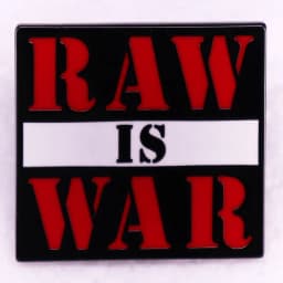 Raw is war badge wrestling Enamel Pin brooch jewelry