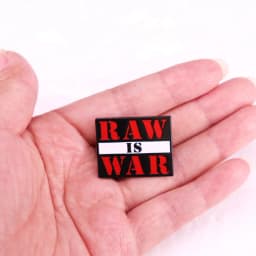 Raw is war badge wrestling Enamel Pin brooch jewelry