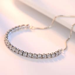 925 Sterling Silver Bracelet Love Elegant Zircon Tennis Crystal Chain for Women Fashion Noble Engagement Wedding Glam