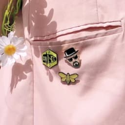QIHE JEWELRY Enamel Pins Movie Fans Metal Brooches Badges Denim Clothes Women Pins Gifts