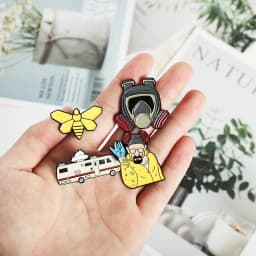 QIHE JEWELRY Enamel Pins Movie Fans Metal Brooches Badges Denim Clothes Women Pins Gifts