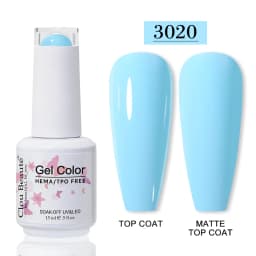 Clou Beaute HEMA TPO FREE Gel Nail Polish Semi-permanent Hybrid Black Red Color Gel Polish Nail Art UV Nail Enamels Varnish