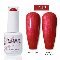 Clou Beaute HEMA TPO FREE Gel Nail Polish Semi-permanent Hybrid Black Red Color Gel Polish Nail Art UV Nail Enamels Varnish