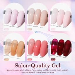 Clou Beaute HEMA TPO FREE Gel Nail Polish Semi-permanent Hybrid Black Red Color Gel Polish Nail Art UV Nail Enamels Varnish