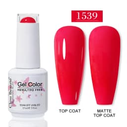 Clou Beaute HEMA TPO FREE Gel Nail Polish Semi-permanent Hybrid Black Red Color Gel Polish Nail Art UV Nail Enamels Varnish