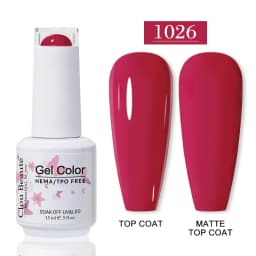 Clou Beaute HEMA TPO FREE Gel Nail Polish Semi-permanent Hybrid Black Red Color Gel Polish Nail Art UV Nail Enamels Varnish