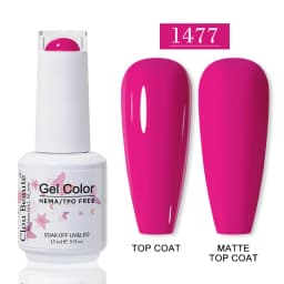 Clou Beaute HEMA TPO FREE Gel Nail Polish Semi-permanent Hybrid Black Red Color Gel Polish Nail Art UV Nail Enamels Varnish