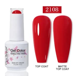 Clou Beaute HEMA TPO FREE Gel Nail Polish Semi-permanent Hybrid Black Red Color Gel Polish Nail Art UV Nail Enamels Varnish