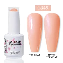 Clou Beaute HEMA TPO FREE Gel Nail Polish Semi-permanent Hybrid Black Red Color Gel Polish Nail Art UV Nail Enamels Varnish