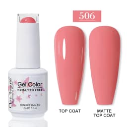Clou Beaute HEMA TPO FREE Gel Nail Polish Semi-permanent Hybrid Black Red Color Gel Polish Nail Art UV Nail Enamels Varnish