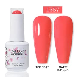 Clou Beaute HEMA TPO FREE Gel Nail Polish Semi-permanent Hybrid Black Red Color Gel Polish Nail Art UV Nail Enamels Varnish