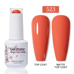 Clou Beaute HEMA TPO FREE Gel Nail Polish Semi-permanent Hybrid Black Red Color Gel Polish Nail Art UV Nail Enamels Varnish