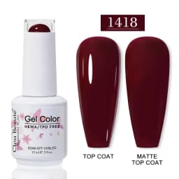 Clou Beaute HEMA TPO FREE Gel Nail Polish Semi-permanent Hybrid Black Red Color Gel Polish Nail Art UV Nail Enamels Varnish