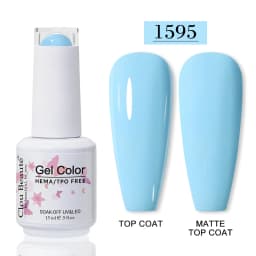 Clou Beaute HEMA TPO FREE Gel Nail Polish Semi-permanent Hybrid Black Red Color Gel Polish Nail Art UV Nail Enamels Varnish