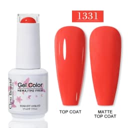 Clou Beaute HEMA TPO FREE Gel Nail Polish Semi-permanent Hybrid Black Red Color Gel Polish Nail Art UV Nail Enamels Varnish