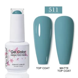 Clou Beaute HEMA TPO FREE Gel Nail Polish Semi-permanent Hybrid Black Red Color Gel Polish Nail Art UV Nail Enamels Varnish