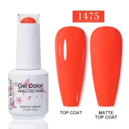Clou Beaute HEMA TPO FREE Gel Nail Polish Semi-permanent Hybrid Black Red Color Gel Polish Nail Art UV Nail Enamels Varnish