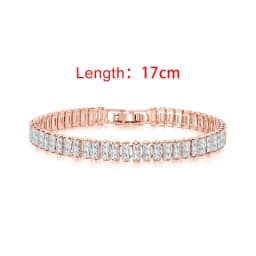 Iced Out Zircon Tennis Bracelet For Women Luxury Crystal Bracelets Men's Hand Chain Hippie Trendy Accessories Jewelry Gifts H167