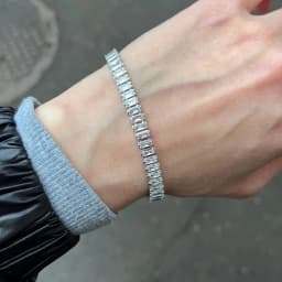 Iced Out Zircon Tennis Bracelet For Women Luxury Crystal Bracelets Men's Hand Chain Hippie Trendy Accessories Jewelry Gifts H167