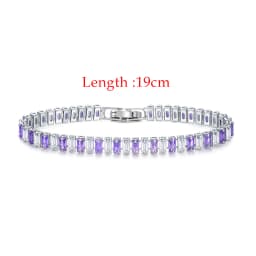 Iced Out Zircon Tennis Bracelet For Women Luxury Crystal Bracelets Men's Hand Chain Hippie Trendy Accessories Jewelry Gifts H167