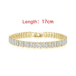 Iced Out Zircon Tennis Bracelet For Women Luxury Crystal Bracelets Men's Hand Chain Hippie Trendy Accessories Jewelry Gifts H167