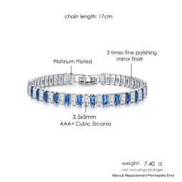Iced Out Zircon Tennis Bracelet For Women Luxury Crystal Bracelets Men's Hand Chain Hippie Trendy Accessories Jewelry Gifts H167