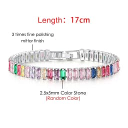 Iced Out Zircon Tennis Bracelet For Women Luxury Crystal Bracelets Men's Hand Chain Hippie Trendy Accessories Jewelry Gifts H167