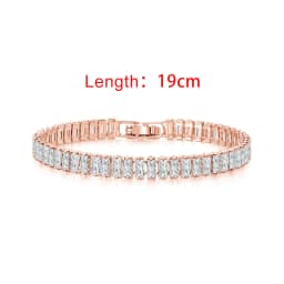 Iced Out Zircon Tennis Bracelet For Women Luxury Crystal Bracelets Men's Hand Chain Hippie Trendy Accessories Jewelry Gifts H167