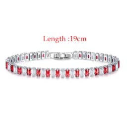 Iced Out Zircon Tennis Bracelet For Women Luxury Crystal Bracelets Men's Hand Chain Hippie Trendy Accessories Jewelry Gifts H167