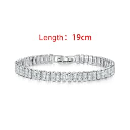 Iced Out Zircon Tennis Bracelet For Women Luxury Crystal Bracelets Men's Hand Chain Hippie Trendy Accessories Jewelry Gifts H167