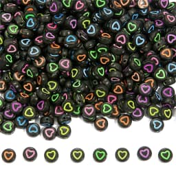 7mm Black White Mixed Letter Acrylic Beads Round Flat Alphabet Spacer Beads For Jewelry Making Handmade Diy Bracelet Necklace