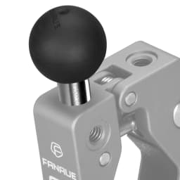 FANAUE Ball Head Adapter for Ram Mount with 1/4'-20 Threaded Post and Stainless Steel B Size1' Ball & 17mm Ball Bicycle Cradle