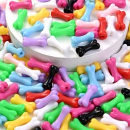 50pcs Colorful Acrylic Bone Shape Beads Small Waist Bone Bead DIY Bracelet Necklace Jewelry Making Supplies