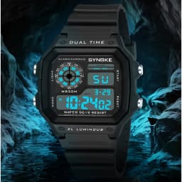 SYNOKE Outdoor Military Digital Watch For Men Fashion Retro Men Watch Sports Waterproof Men Watch Multifunctional Luminous