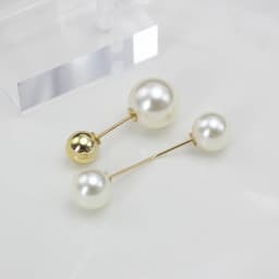 Big White Pearl Golden Ball Beads Clothing Brooches for Women Lapel Safety Sweater Coat Dress Pins Badge Buckle Accessories