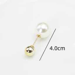 Big White Pearl Golden Ball Beads Clothing Brooches for Women Lapel Safety Sweater Coat Dress Pins Badge Buckle Accessories