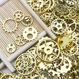 Randomly Mix (About 30/50g) Mix Size Metal Mechanical Steampunk Cogs Gears Charms Pendant For DIY Jewelry Making Accessories
