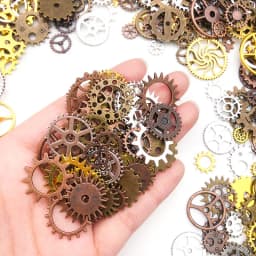 Randomly Mix (About 30/50g) Mix Size Metal Mechanical Steampunk Cogs Gears Charms Pendant For DIY Jewelry Making Accessories